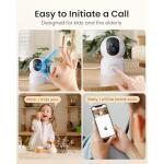 ZOSI 2K Indoor Pan Tilt Security Camera, 4 Pack