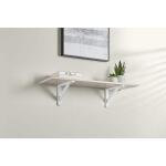 Everbilt 11.5 in. x 7.5 in. Wooden Bracket White (27794PHLHD-2)