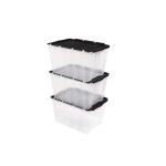 HDXClear 12 Gal. Flip Top Storage Tote (211512)