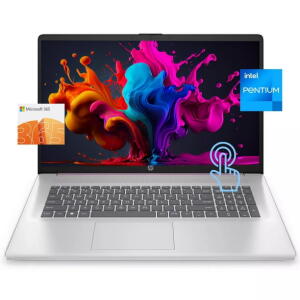 HP 17.3" HD+ Touch, Pentium N200, 8GB RAM, 256GB SSD, Win 11 Pro S - Lavender