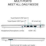 HP 14" HD Laptop, Celeron N4120, 4GB RAM, 64GB eMMC, Win11 S Mode, Snowflake White