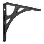Everbilt 8 in. Black Contempo Steel Shelf Bracket (46403PKLHD)