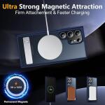 SPIDERCASE Magnetic for Samsung Galaxy S23 Ultra Case,6.8"​ - Blue