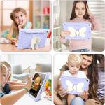 Ambison Case for iPad 9th/8th/7th Generation 10.2 inch with Glass Screen Protector and Rugged Shockproof Protective Cover for Kids (Purple)