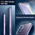 SPIDERCASE for Samsung Galaxy S24 Plus Case - Crystal Clear