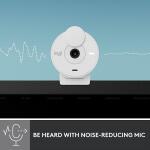 Logitech Brio 300 Full HD Webcam - White