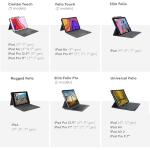 Logitech Combo Touch for iPad (7th, 8th and 9th generation) keyboard case with trackpad- Graphite