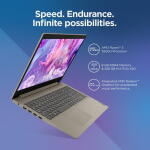 Lenovo Ideapad 3 15.6" FHD Laptop, Ryzen 5 5500U, 8GB RAM, 256GB SSD, Win 11 Home, Sand – 82KU01RKUS