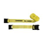 Husky30 ft. x 3 in. Premium Heavy-Duty Ratchet Tie-Down Strap with Flat Hook (FH1024)