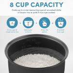 AROMA Digital Rice Cooker, 4 Cup (Uncooked) / 8 Cup (Cooked), Steamer, Grain Cooker, Multicooker, 2 Qt, Stainless Steel Exterior, ARC 914SBD