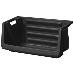 Husky55 Gallon Multipurpose Stackable Space Saving Heavy Duty Storage Bin in Black (232387)