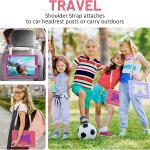 Ambison Case for iPad 9th/8th/7th Generation 10.2 inch with Glass Screen Protector and Rugged Shockproof Protective Cover for Kids (Hot Pink)