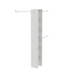 ClosetMaidSelectives 12 in. W White Custom Tower Wall Mount 6-Shelf Wood Closet System (7033)