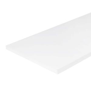 Everbilt 72 in. W x 12 in. D White Laminate Solid Wall Shelf (DS-SHF7212-WHT)