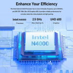 BULANUO 14.1" Student Laptop, Celeron N4000, 6GB RAM, 512GB SSD, Win 11, Office 2024, Wi-Fi 5, BT4.2