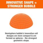 Pratt Retail Specialties 12 in. x 200 ft. Clear Bubble Cushion (12X200HEMIBUB)