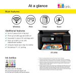 Epson EcoTank ET-2750 Wireless Color All-in-One Cartridge-Free Supertank Printer, Regular