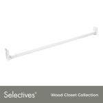 ClosetMaidSelectives 30 in. - 48 in. White Adjustable Teardrop Closet Rod (7042)