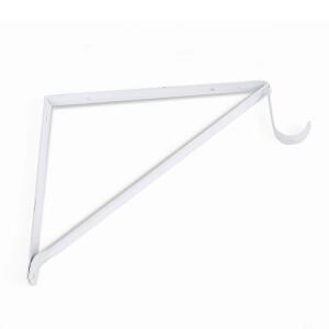 Everbilt 14 in. L White Steel Closet Rod Shelf Bracket (EH-WSTHDUS-310)