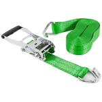 Keeper Chrome Heavy-Duty Ratchet Tie Down Strap 30 ft. x 2 in. 3,333 lbs with Double J Hook (47374)
