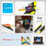 ASUS Vivobook Go 15.6", Intel i3-N305, 8GB RAM, 256GB UFS, Windows, Black