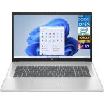 HP 17 17.3" FHD Laptop, Intel i3-1215U, 8GB RAM, 256GB SSD, Wi-Fi, Bluetooth, Silver
