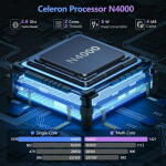 KUU 15.6" Laptop, Celeron, 8GB RAM, 256GB SSD, FHD IPS, Windows 11