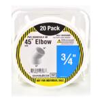Charlotte 3/4" Sch 40 , 45 Deg Elbow SXS ( 20 PK )