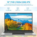 Jumper 16" Laptop, Intel Celeron 5305U, 4GB RAM, 128GB Storage, Windows 11, FHD IPS, HDMI