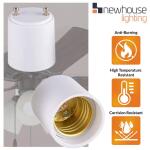 Adamax GU24 to Medium Base (GU24 to E26) Light Bulb Adapter (A2426E)