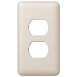 Hampton Bay Declan 1 Gang Duplex Steel Wall Plate - Almond (935DALHB)