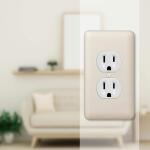 Hampton Bay Declan 1 Gang Duplex Steel Wall Plate - Almond (935DALHB)