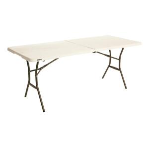 Lifetime 6 ft. Fold-in-Half Table: Almond (80454)