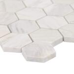 MSI Angora Hexagon 11.75 in. x 12 in. x 10 mm Honed Mosaic Marble Floor and Wall Tile (0.98 sq. ft./Each) (ANGORA-2HEXP)