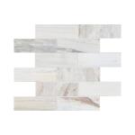 MSI Angora Subway 12 in. x 12 in. Polished Marble Mesh-Mounted Mosaic Floor and Wall Tile (0.97 sq. ft./Each) (ANGORA-2X6P)