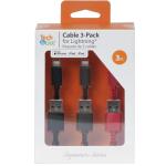 Tech and Go 3 ft. Cable for Lightning (3-Pack) - 131 3602 TG3