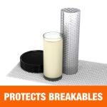 Pratt Retail Specialties 12 in. x 40 ft. Clear Bubble Cushion (12X40HEMIBUB)