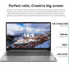 Lenovo IdeaPad 1 15.6" Laptop, Intel, 8GB RAM, 128GB eMMC + 128GB SSD, Windows 11, Gray