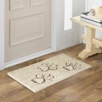 Home Dynamix Comfy Pooch Clean Paw Beige/Brown 21 in. x 30 in. Door Mat For Pets (1-CPP-161)
