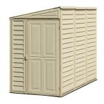 Duramax Building Products Sidemate 4 ft. x 8 ft. Vinyl Shed with Foundation 29.25 sq. ft. (06625)