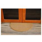 TrafficMaster Half Round plain 18 in x 30 in Coir and vinyl Door Mat (kera- 201223-21)