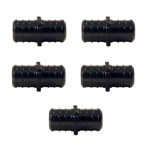 Apollo 3/4 in. Plastic PEX-B Barb Coupling 5-Pack (PXPAC345PK)