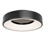 Artika Aiden 13 in. 1-Light Modern LED Flush Mount Ceiling Light Black, Integrated LED, 5 CCT For Kitchen or Bedroom (FM-AIC-HD2BL)