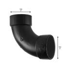 Charlotte Pipe 3 in. ABS DWV Long Sweep (ABS003041000HD)