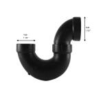 Charlotte Pipe 1-1/2 in. ABS DWV P-Trap (ABS00706X0600HD)