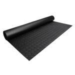 Husky HUSKY Garage Flooring Roll Black with Diamond Plate texture PVC 36 in. x 64 in. x 0.11 in. 1-PK (16 sq. ft.) (42448HDRU)