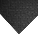Husky HUSKY Garage Flooring Roll Black with Diamond Plate texture PVC 36 in. x 64 in. x 0.11 in. 1-PK (16 sq. ft.) (42448HDRU)