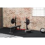 TrafficMaster Black with Blue Flecks 25.2 in. x 25.2 in. x 0.68 in. Foam Shock Absorbing Gym Floor Tiles(4 Tiles/Pack) (17.64 sq. ft.) (24182COPLHD)