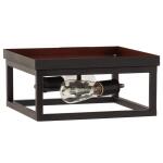 Hampton Bay Boswell Quarter 12-1/2 in. 2-Light Black Industrial Open Cage Flush Mount Ceiling Light with Bulbs Included (8017HBDBDI)