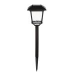 Hampton Bay Terrace Park 10 Lumen Black LED Weather Resistant Outdoor Solar Path Light with Plastic Lens (4-Pack) (32300-008-4pk)